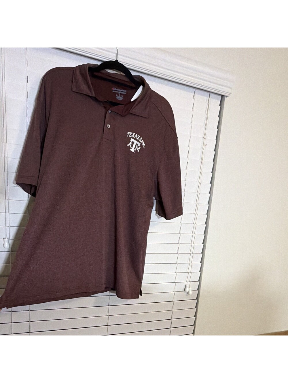 Champion Authentic Athleticwear Texas A&M Men’s XL Maroon Polo Golf Shirt